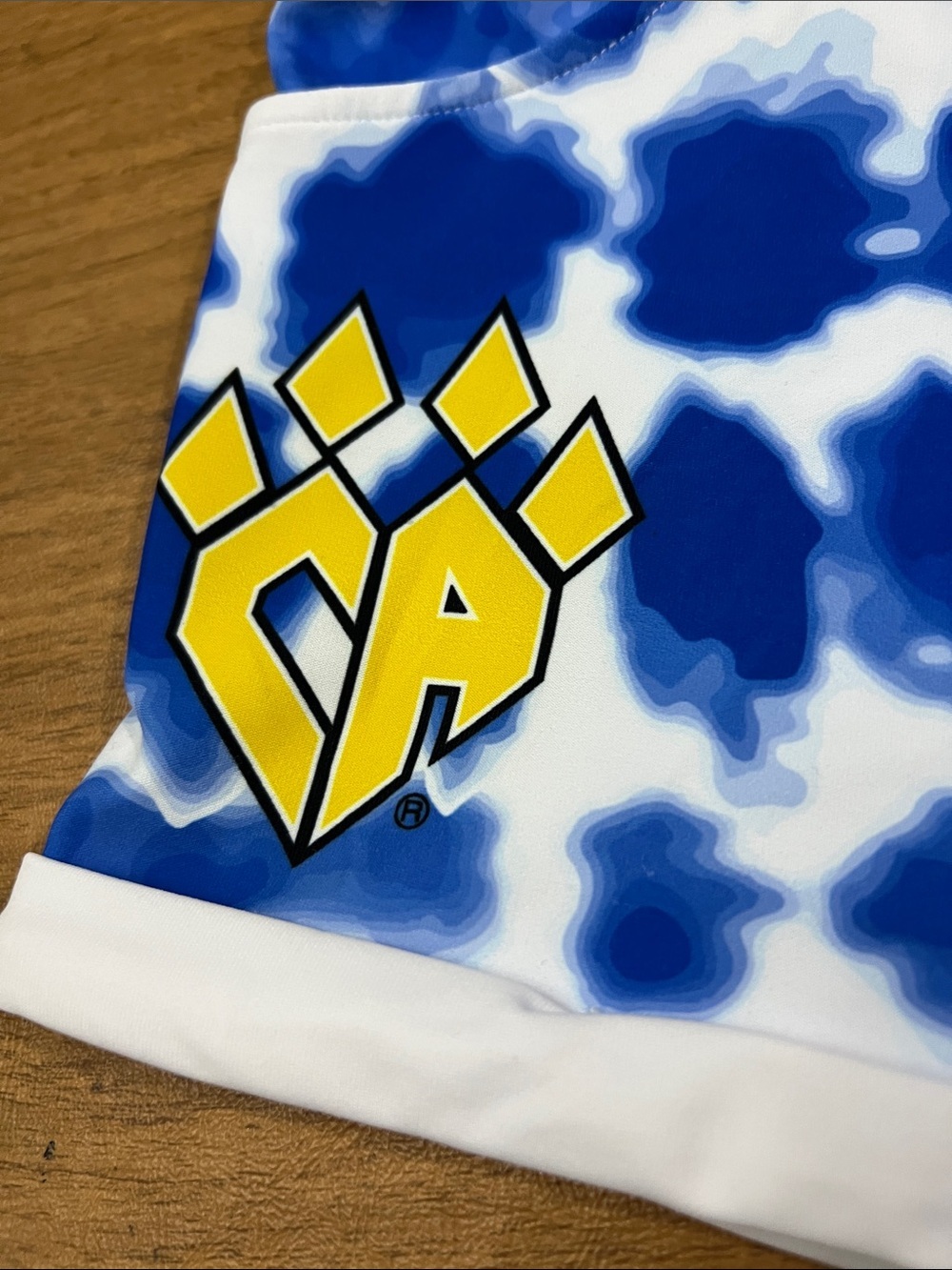 Rebel Athletic Cheer Athletics Retro Tie Dye Shorts size AXS - Picture 2 of 6